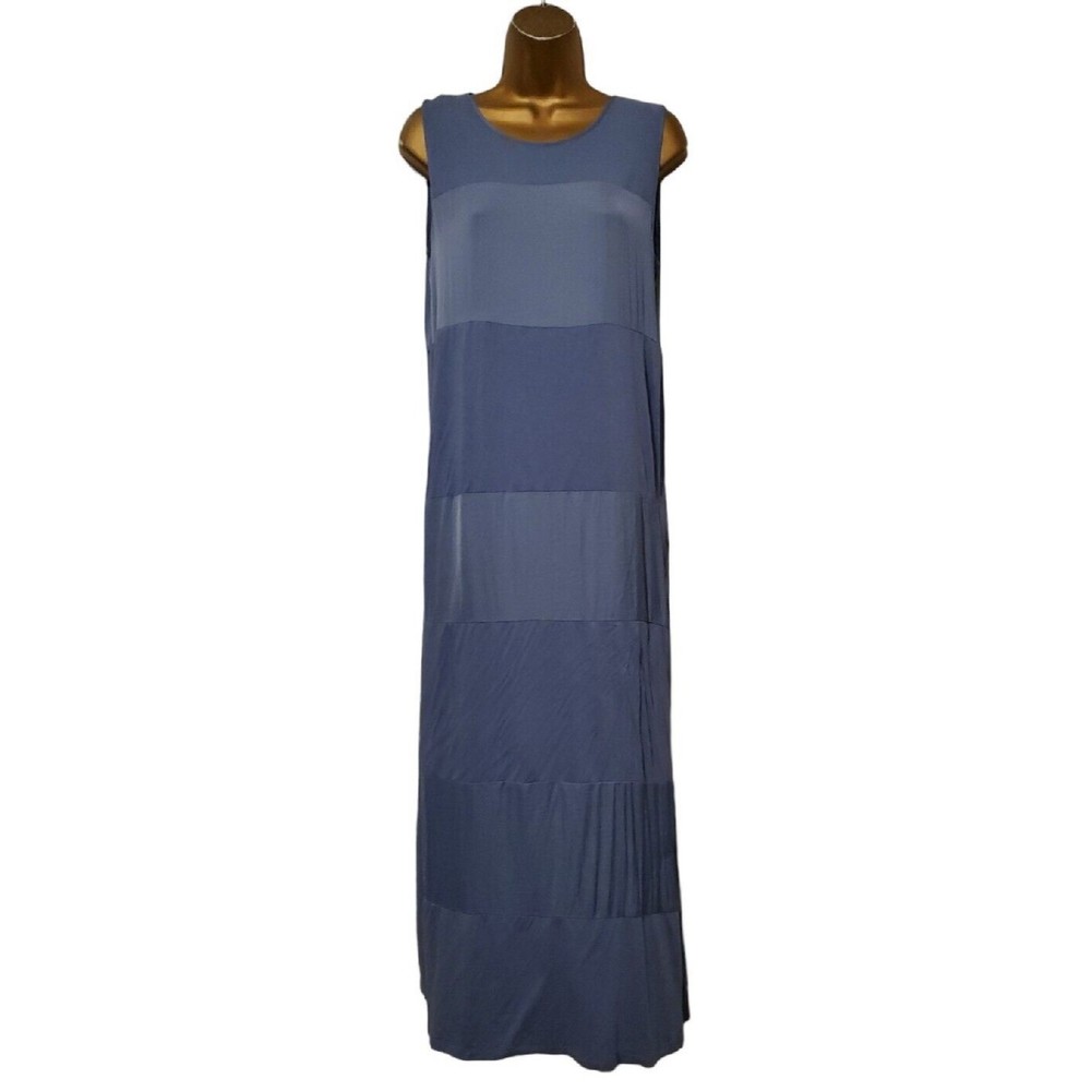 Vince Camuto Stormy Blue Sleeveless Long Maxi Dress
